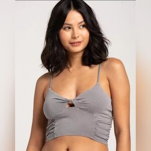 Grey Cropped Tank Top NWT